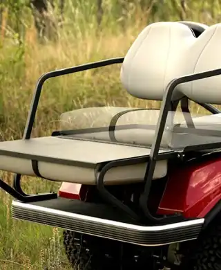 Club Car Carryall 100 golf cart — seating detail