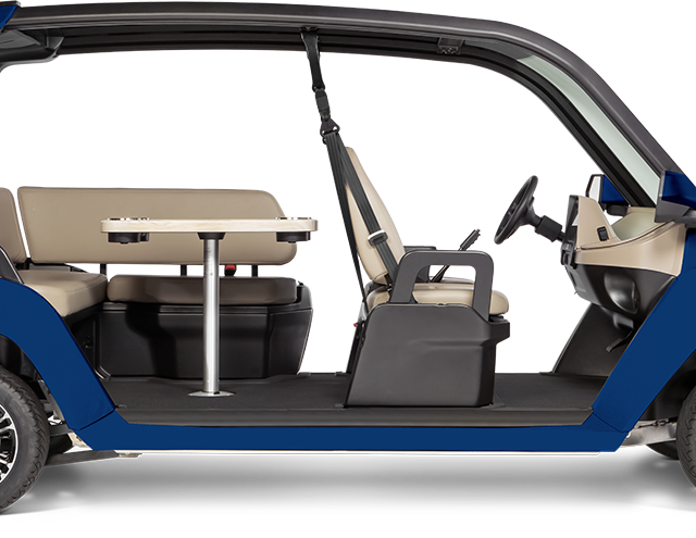 Club Car CRU golf cart in blue