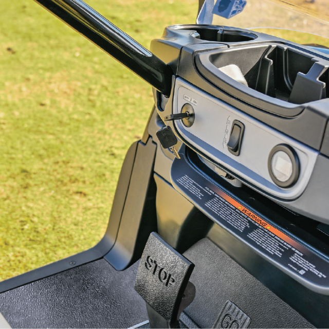 Club Car Tempo golf cart — dashboard detail