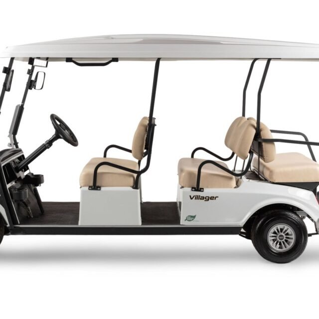 Club Car Villager 6 golf cart — side profile