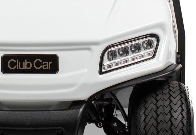 Club Car Villager 6 golf cart — headlight detail