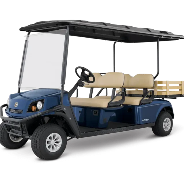 Cushman Shuttle 4 golf cart in blue