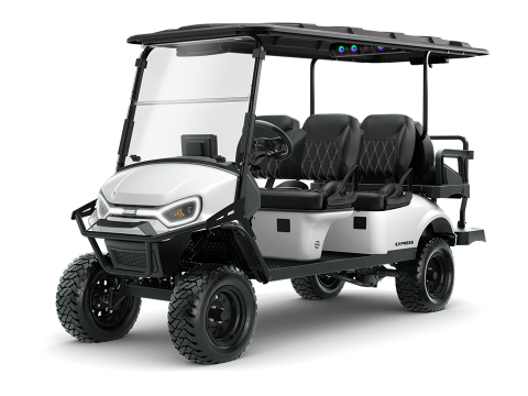 E-Z-GO Express 6 golf cart in white