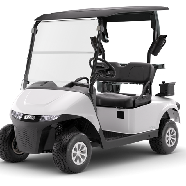 E-Z-GO Freedom RXV golf cart in white