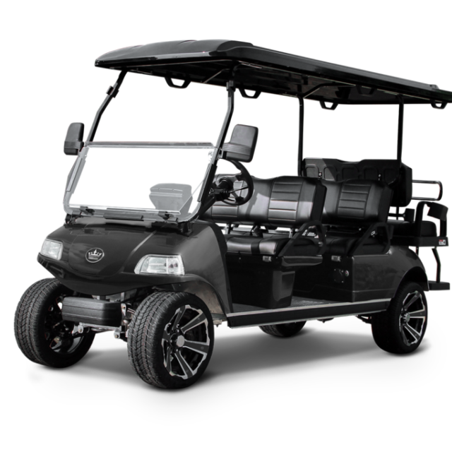 Evolution Carrier 6 Plus golf cart in black sapphire