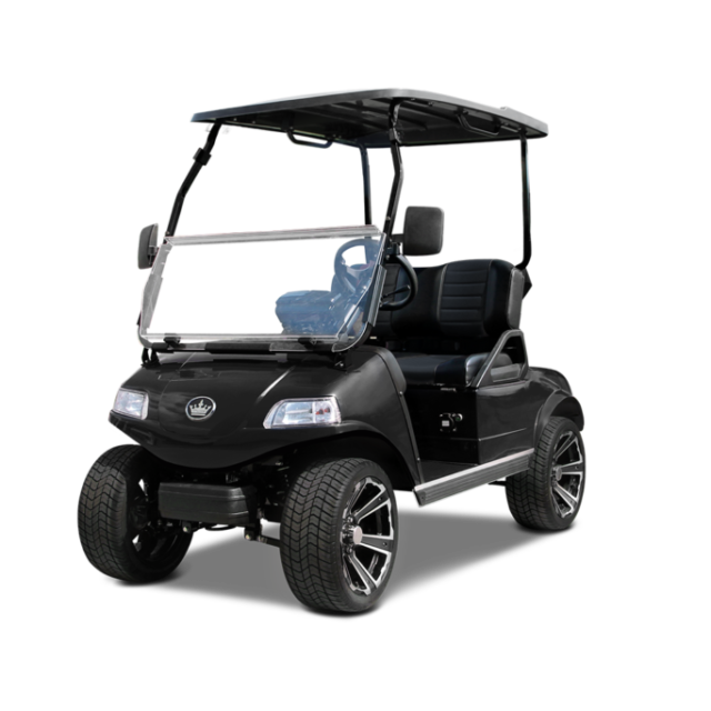 Evolution Classic 2 Plus golf cart in black sapphire