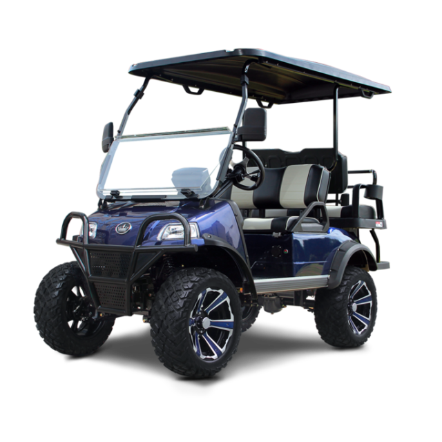 Evolution Forester 4 Plus golf cart in portimao blue