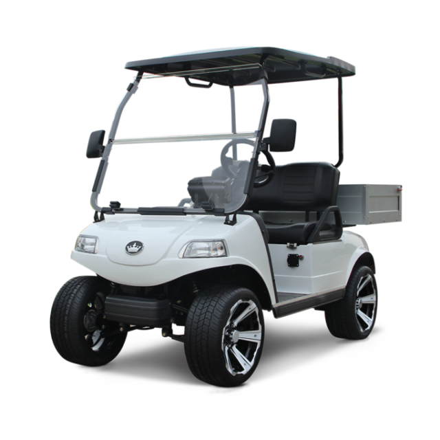 Evolution Turfman 200 golf cart in white
