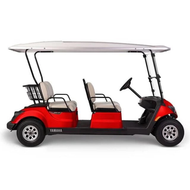 Yamaha Concierge 4 golf cart in red