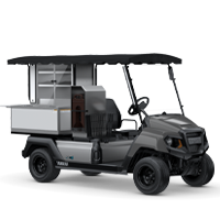 Yamaha UMAX Bistro golf cart in carbon